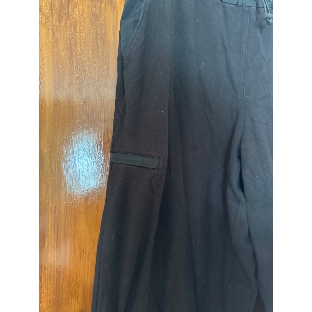 Athleta Womens Triumph Hybrid Wide Crop Pant Black Tie Waist Size XL - Picture 3 of 5